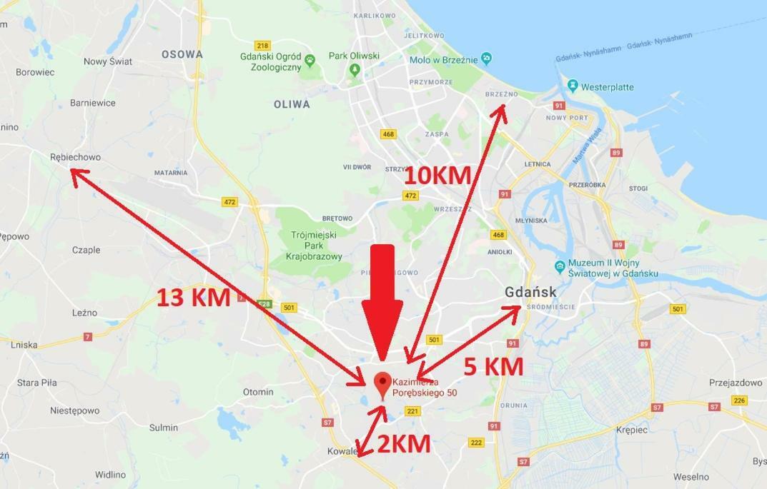 Apartament Familijny Gdansk 3 Rooms 64M2 Gdańsk Exterior foto